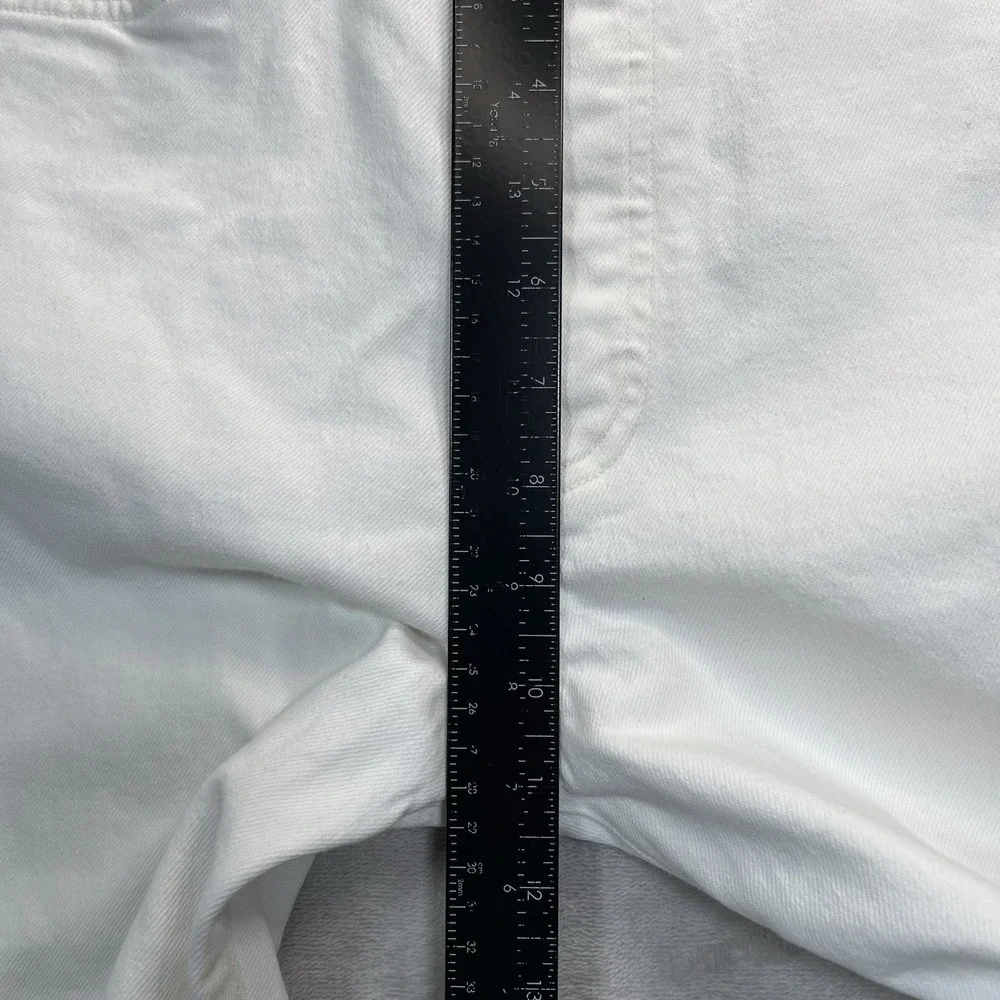 Citizens of Humanity Jeans Womens White 27 Olivia Crop High Rise Slim